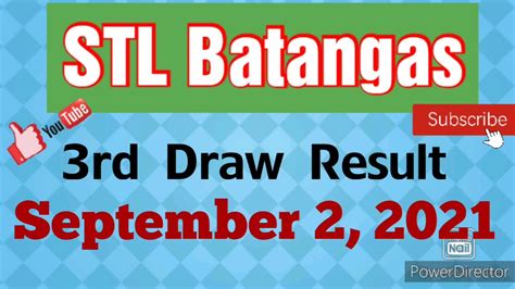 PCSO STL Batangas Result September 2021 .